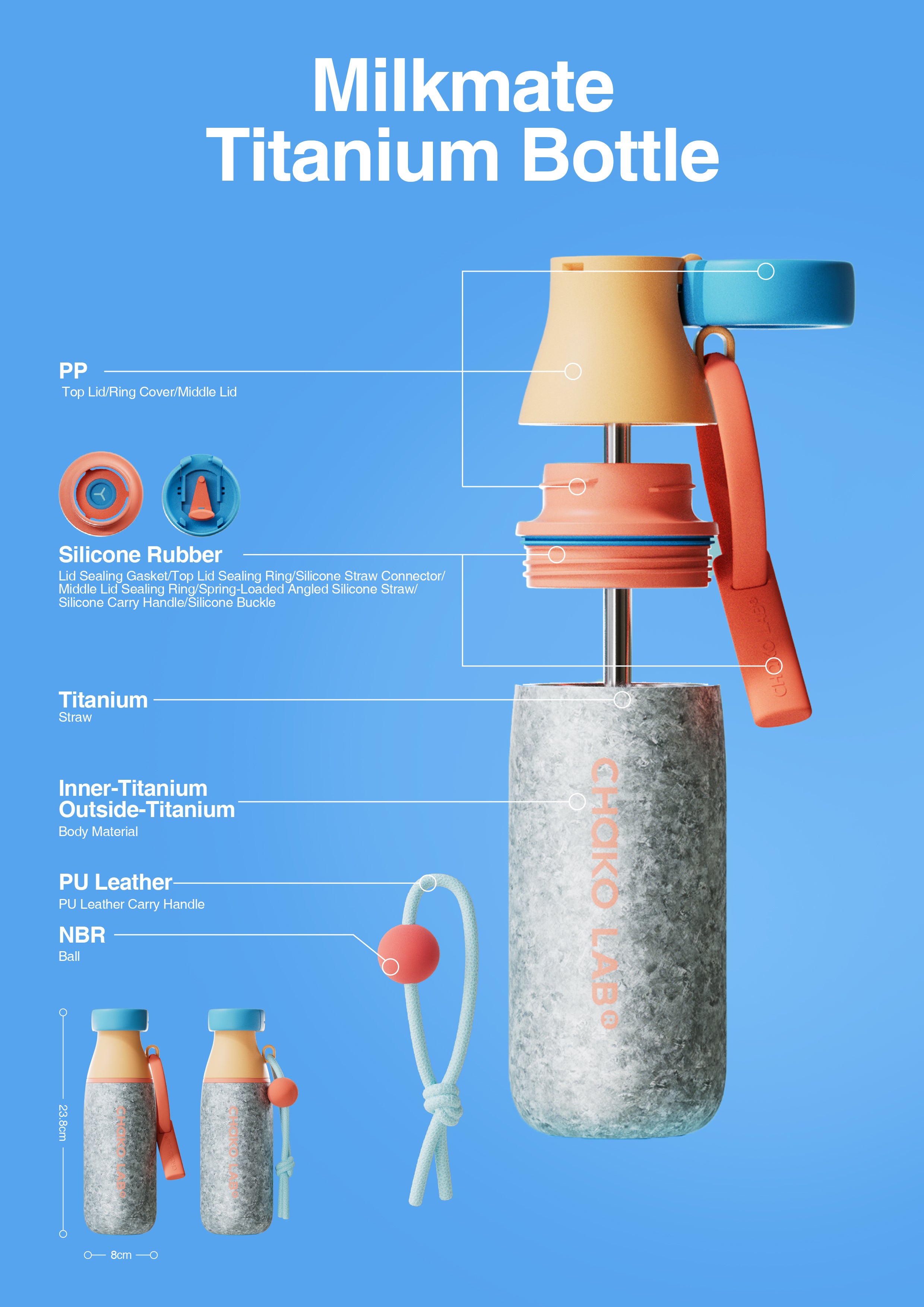 CHAKO LAB MILK POD 520ML (TITANIUM EDITION)