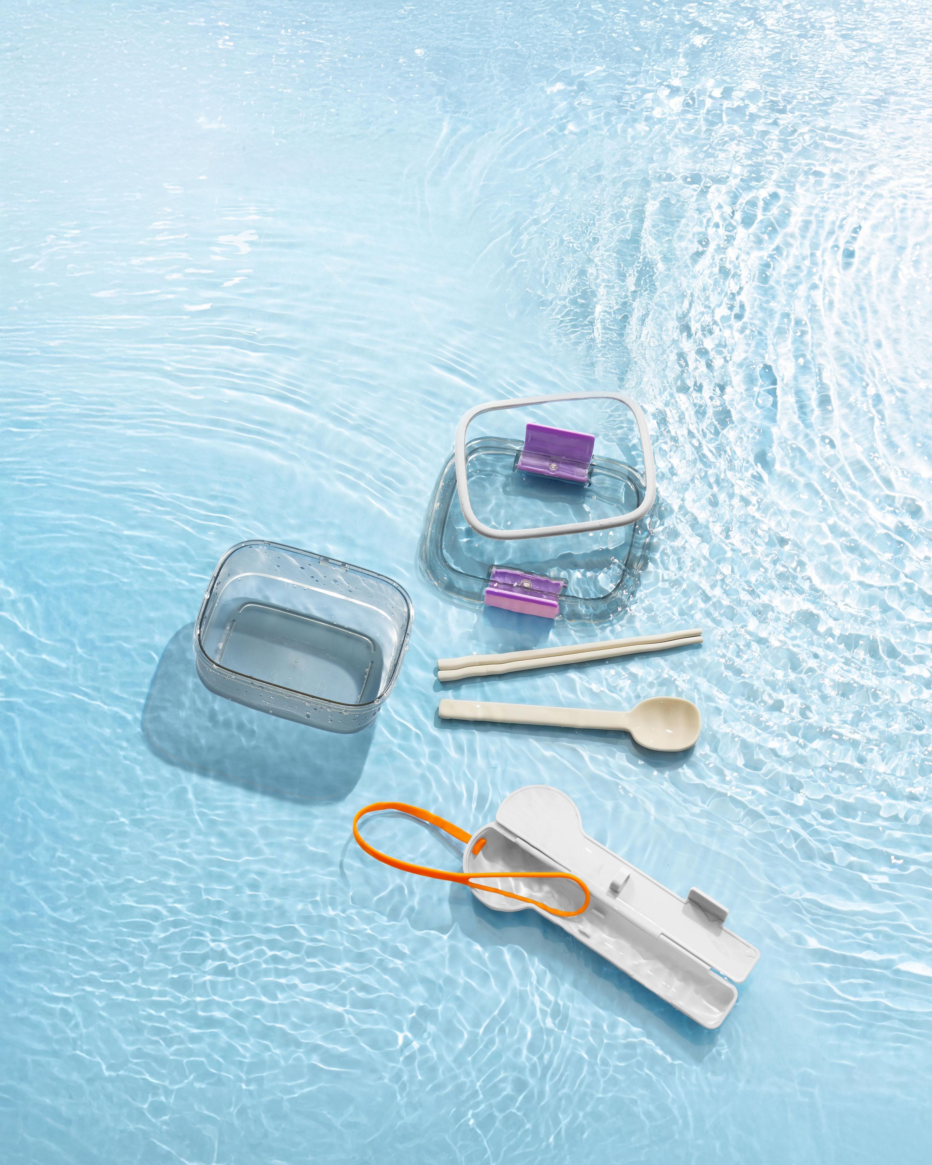 730ml Lunch Box + Tableware box