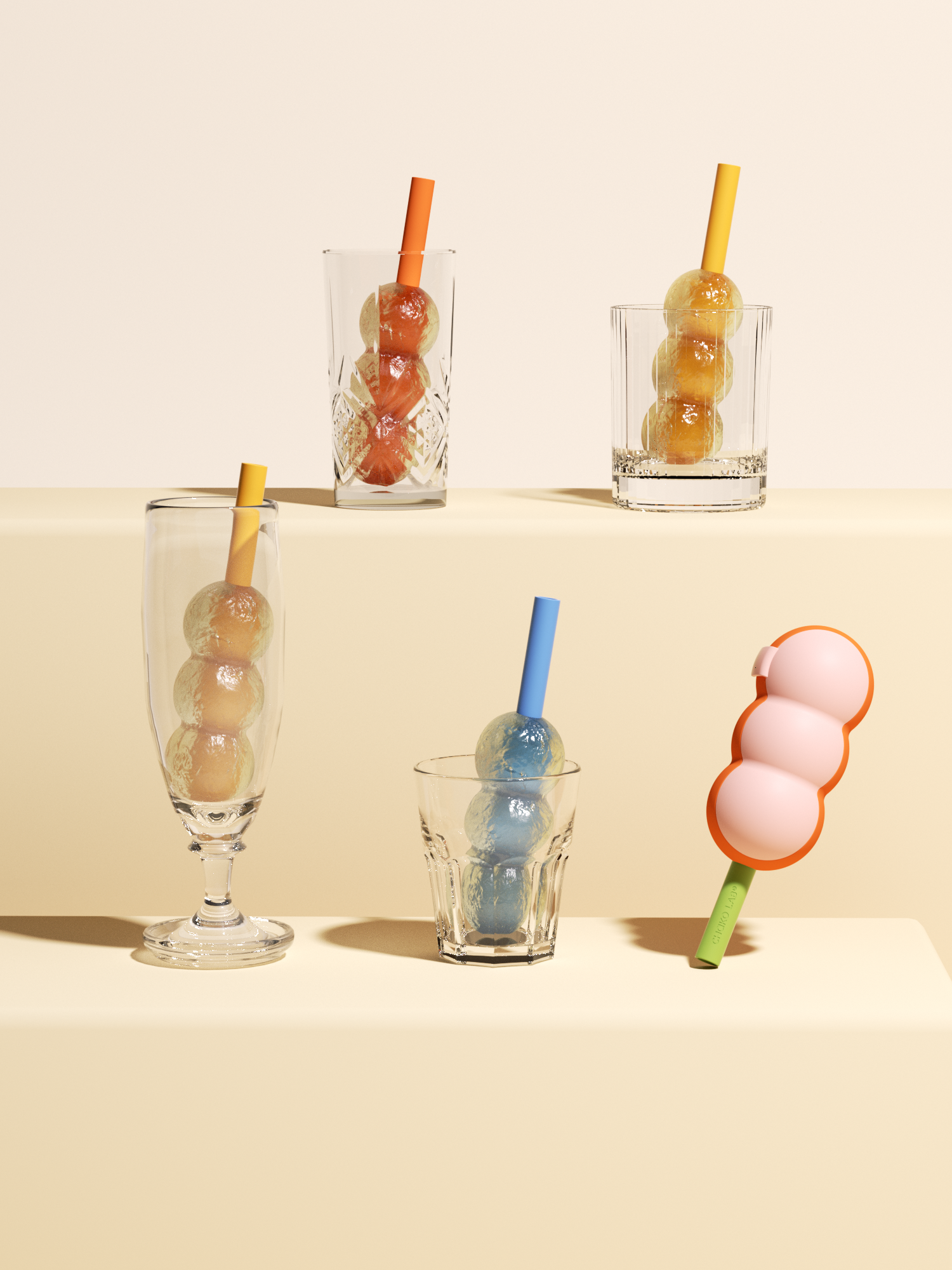 ChakoLab Ice Cream 125ml Silicone Popsicle