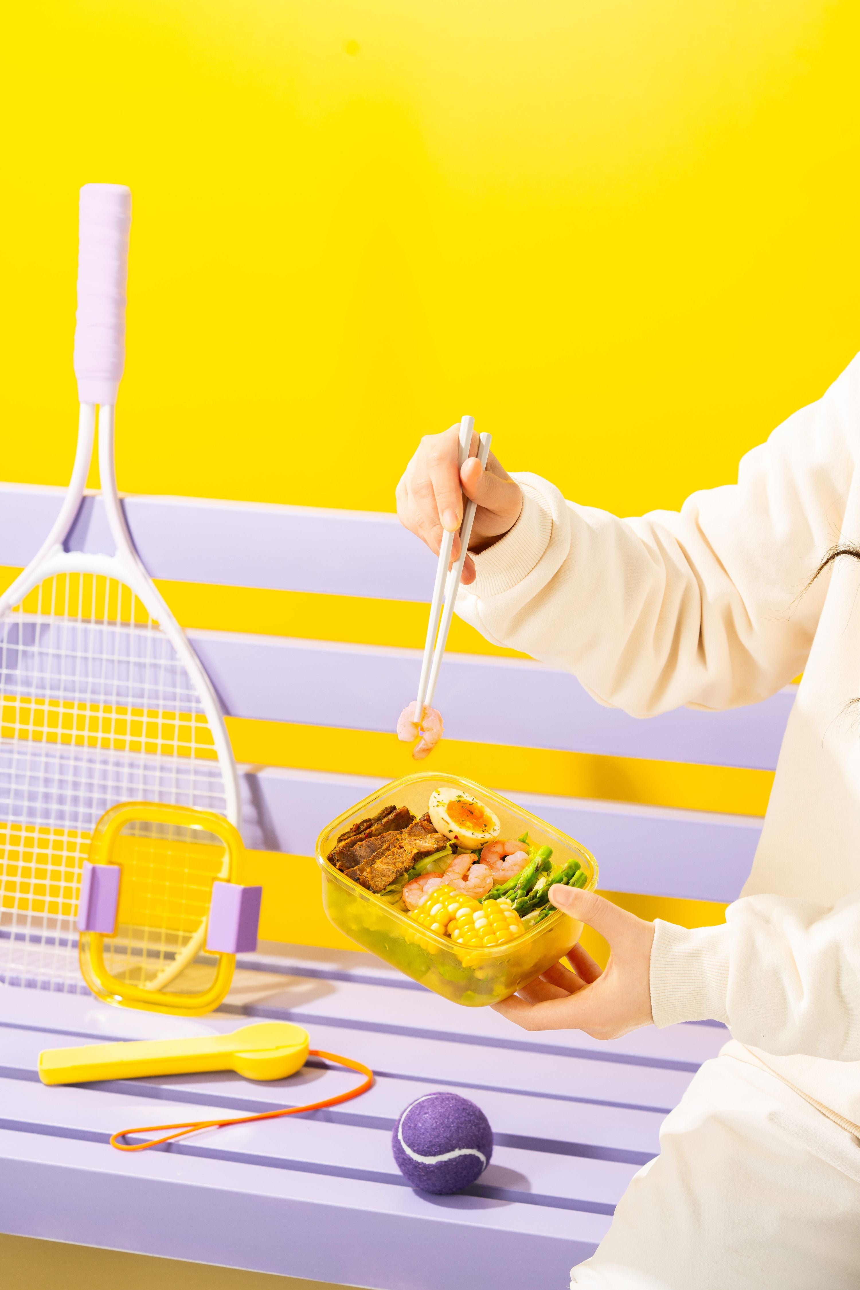 730ml Lunch Box + Tableware box